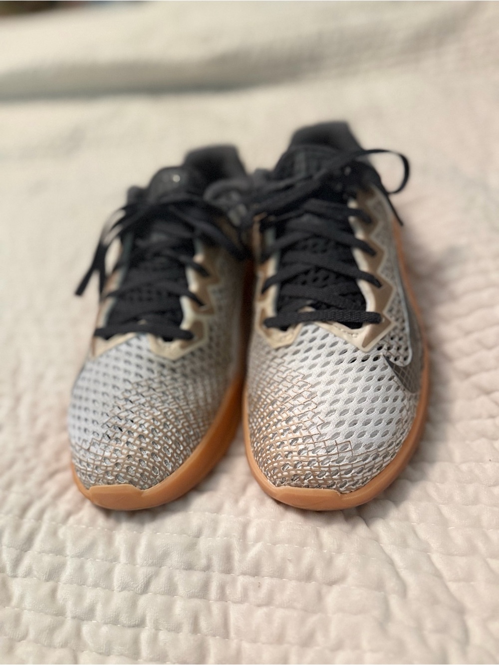 Women’s Nike Metcon Athletic Sneakers - Black, Gray & Tan